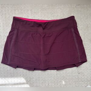 Lululemon Athletica Maroon Skort